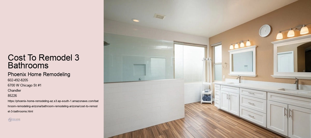 Cost To Remodel 3 Bathrooms