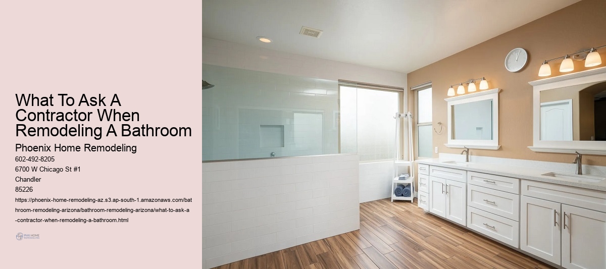 What To Ask A Contractor When Remodeling A Bathroom