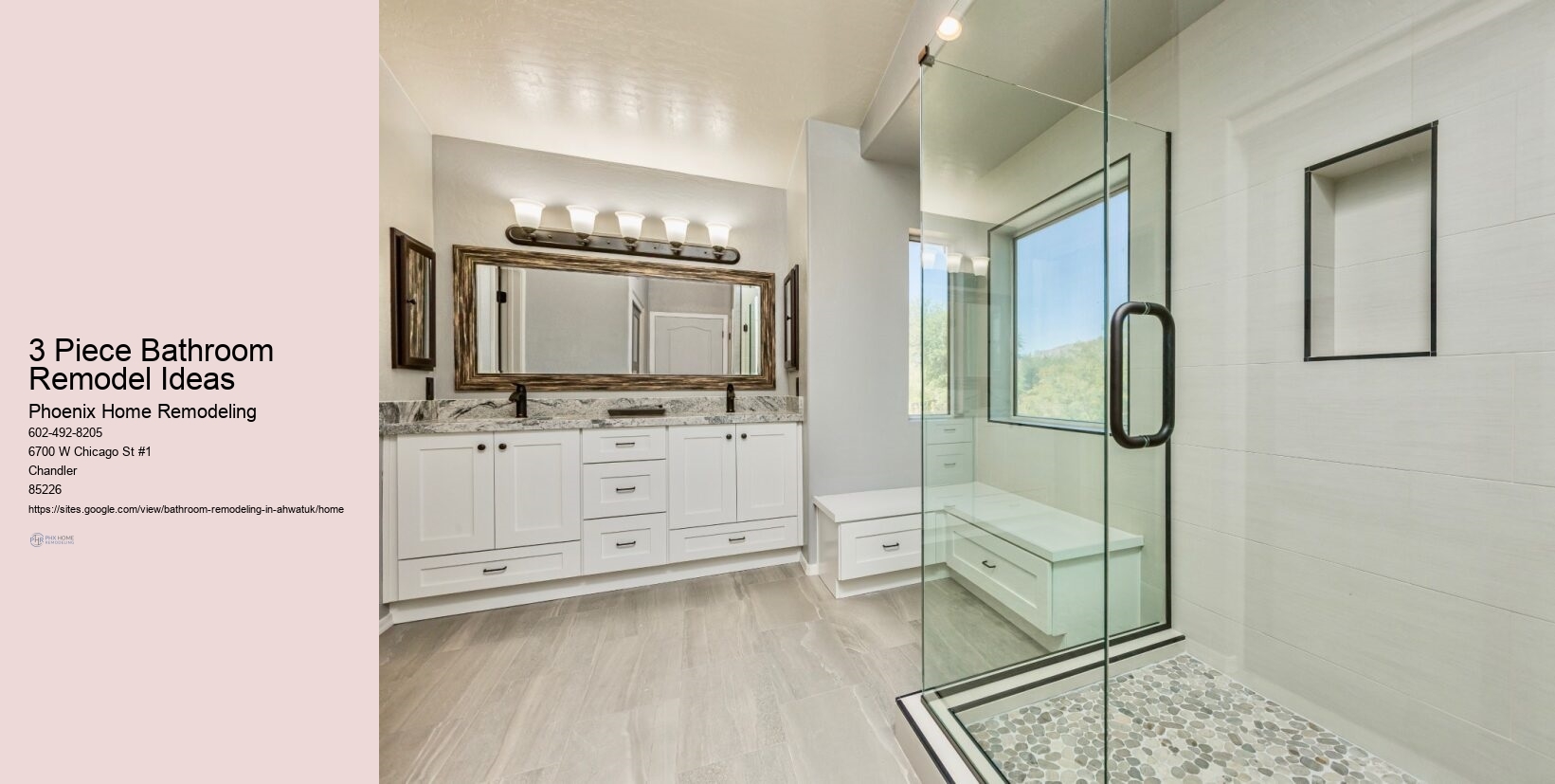 3 Piece Bathroom Remodel Ideas