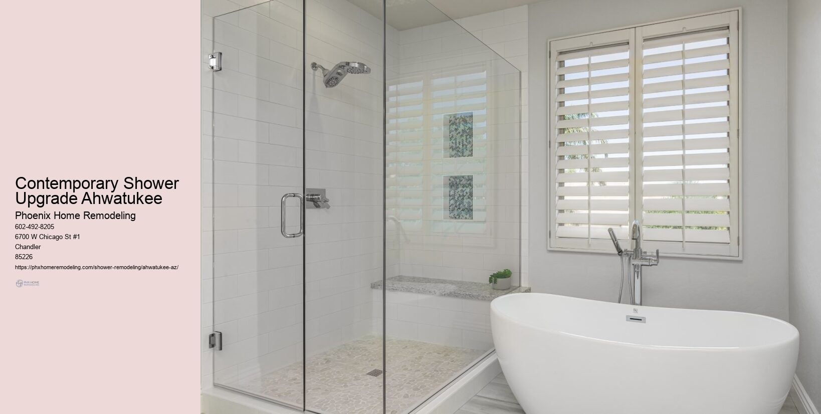 Contemporary Shower Upgrade Ahwatukee