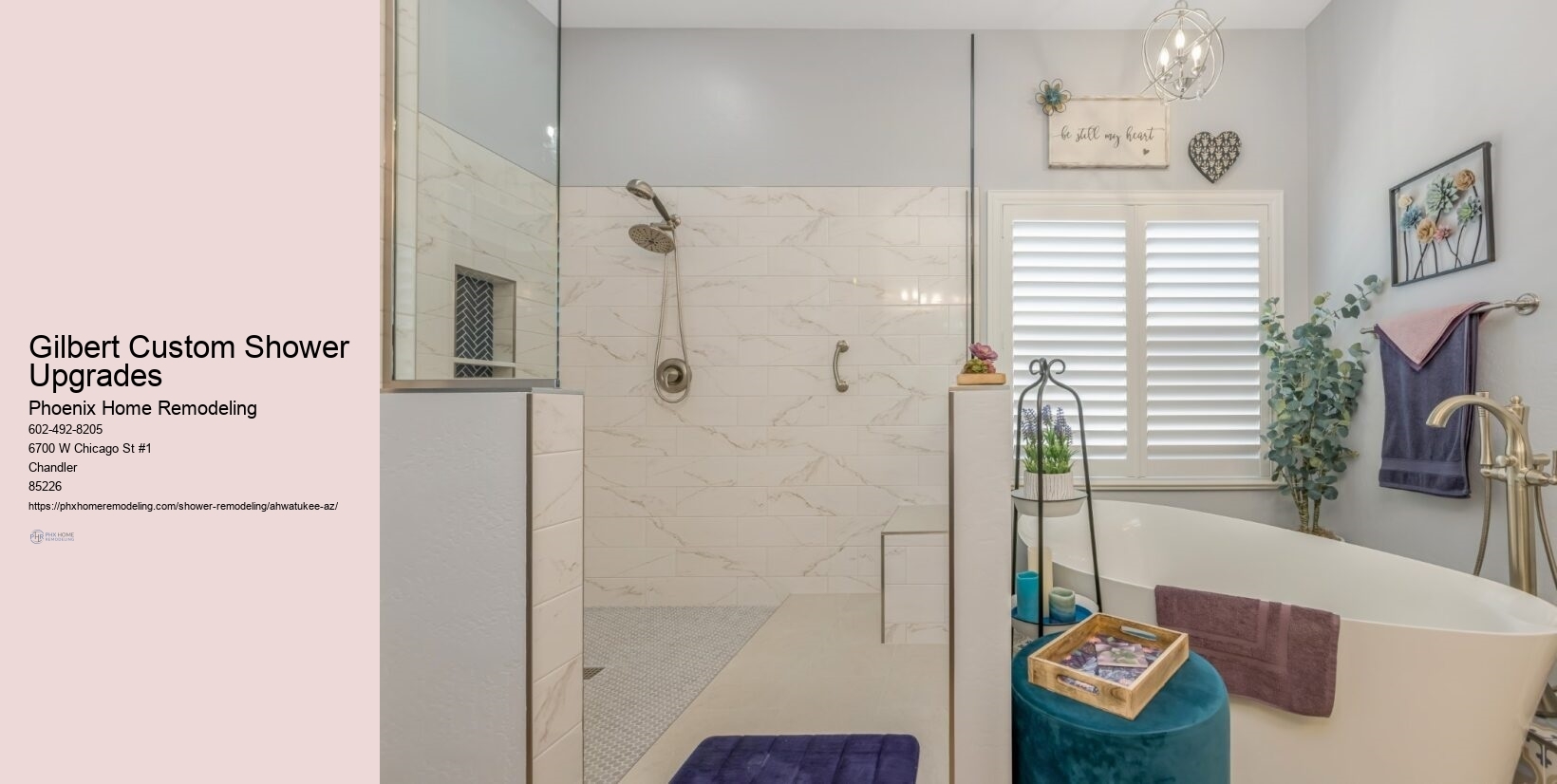 Personalized Shower Design Ahwatukee