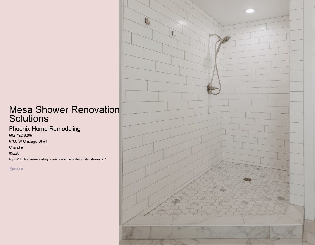 What are popular shower flooring options in Ahwatukee