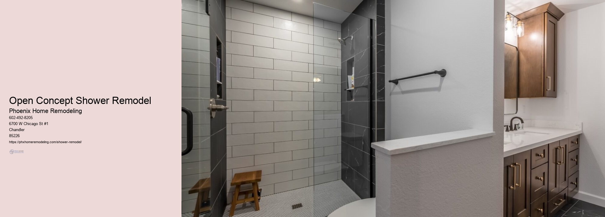 Open Concept Shower Remodel