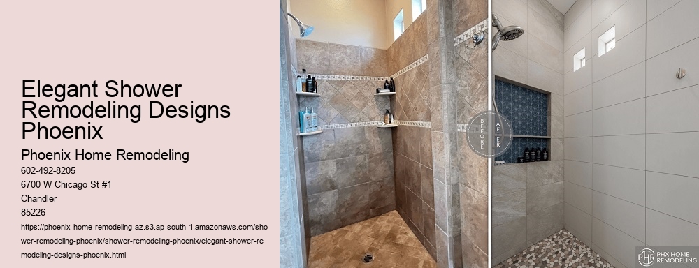Elegant Shower Remodeling Designs Phoenix