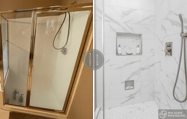 How much does it cost to reframe a shower