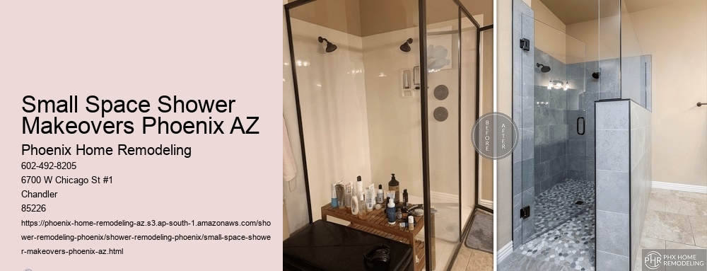 Small Space Shower Makeovers Phoenix AZ