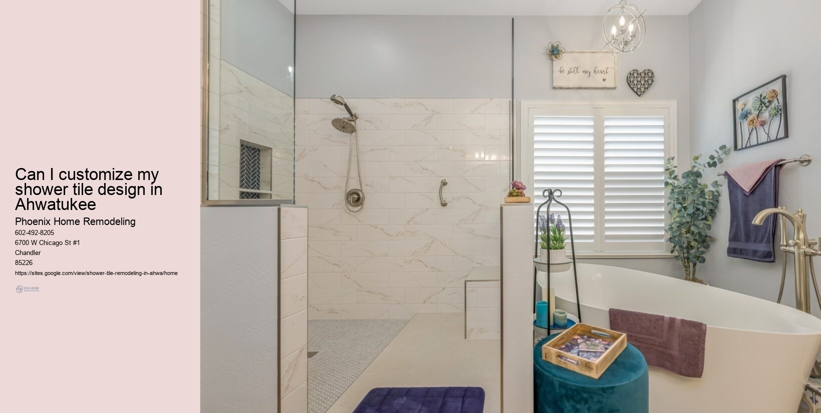 Ahwatukee Small Bathroom Tile Ideas