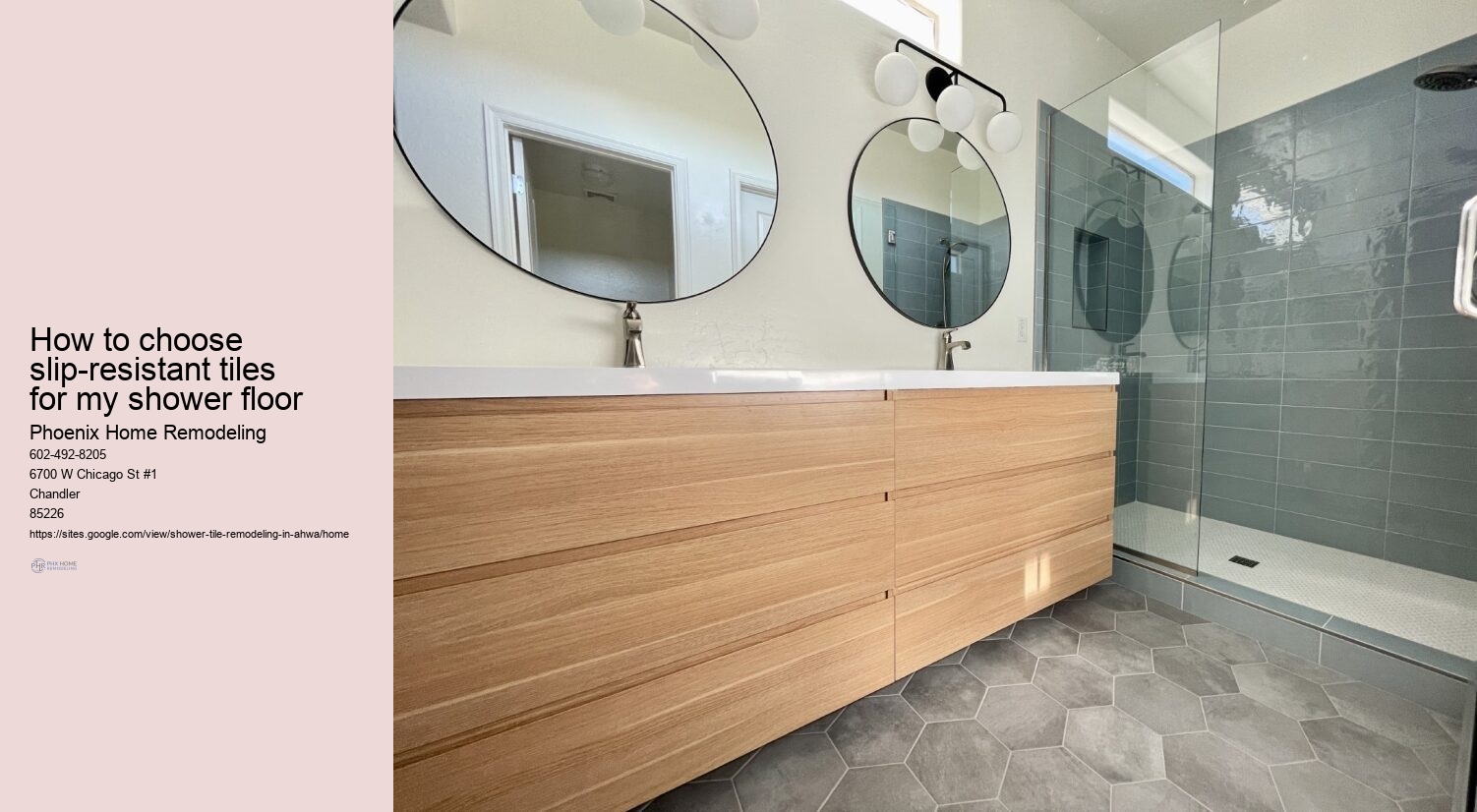 How to choose slip-resistant tiles for my shower floor