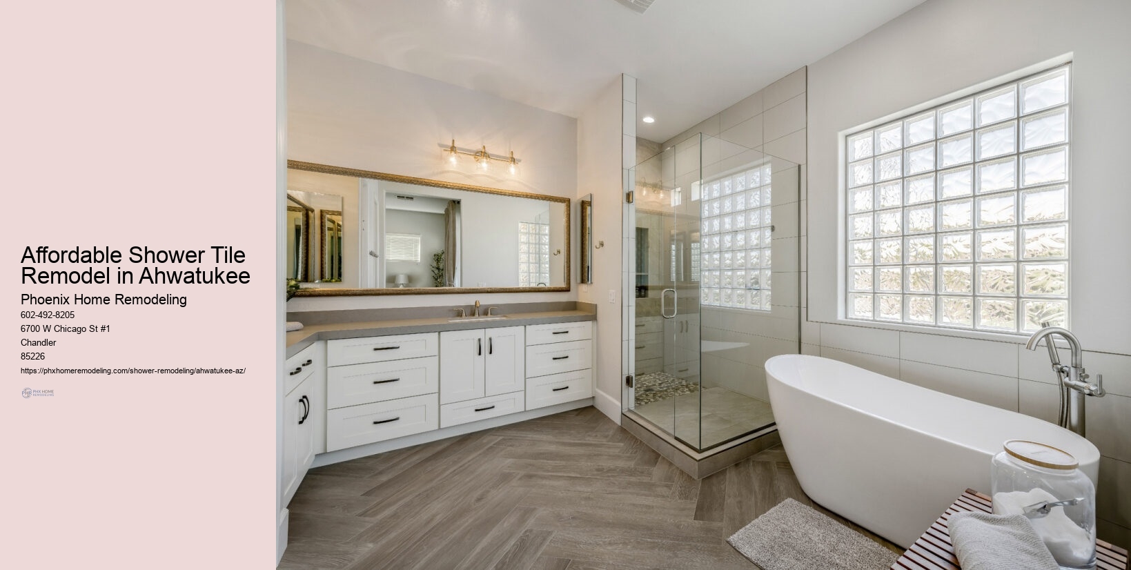 Affordable Shower Tile Remodel in Ahwatukee
