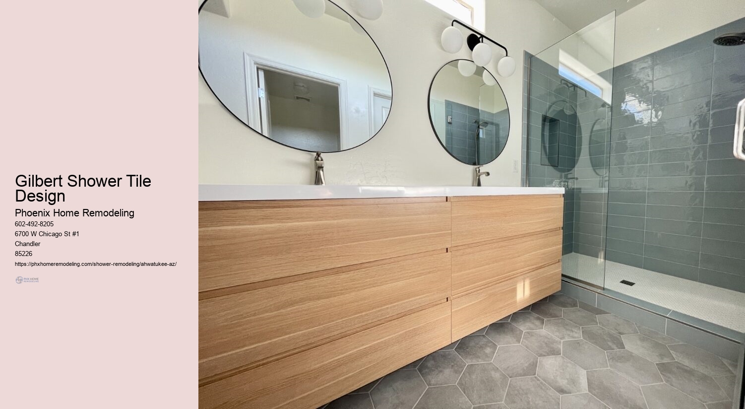 Gilbert Shower Tile Design